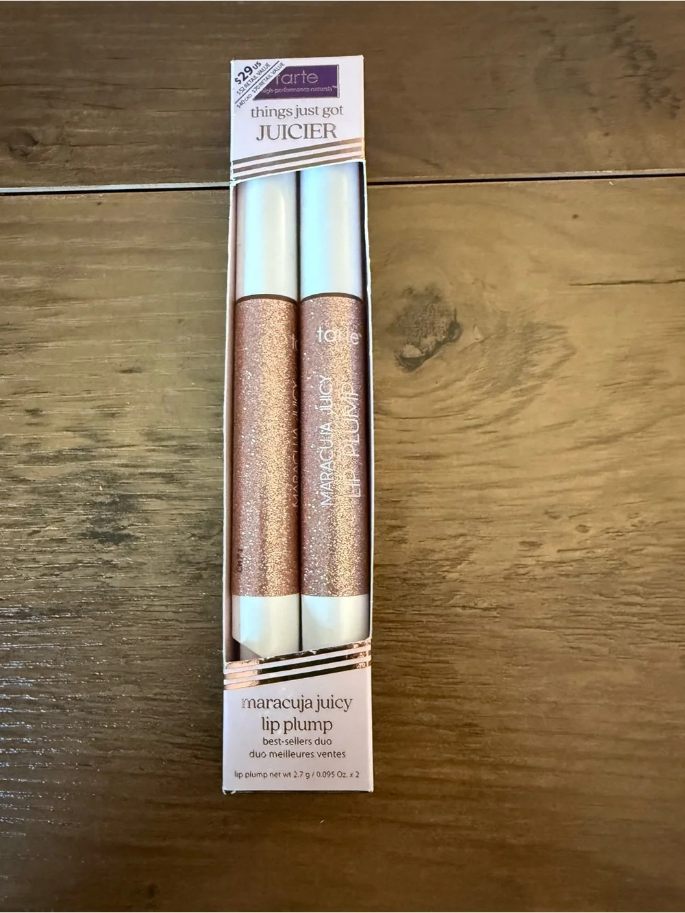 tarte Maracuja Juicy Lip Plump - Pale Pink Set of 2